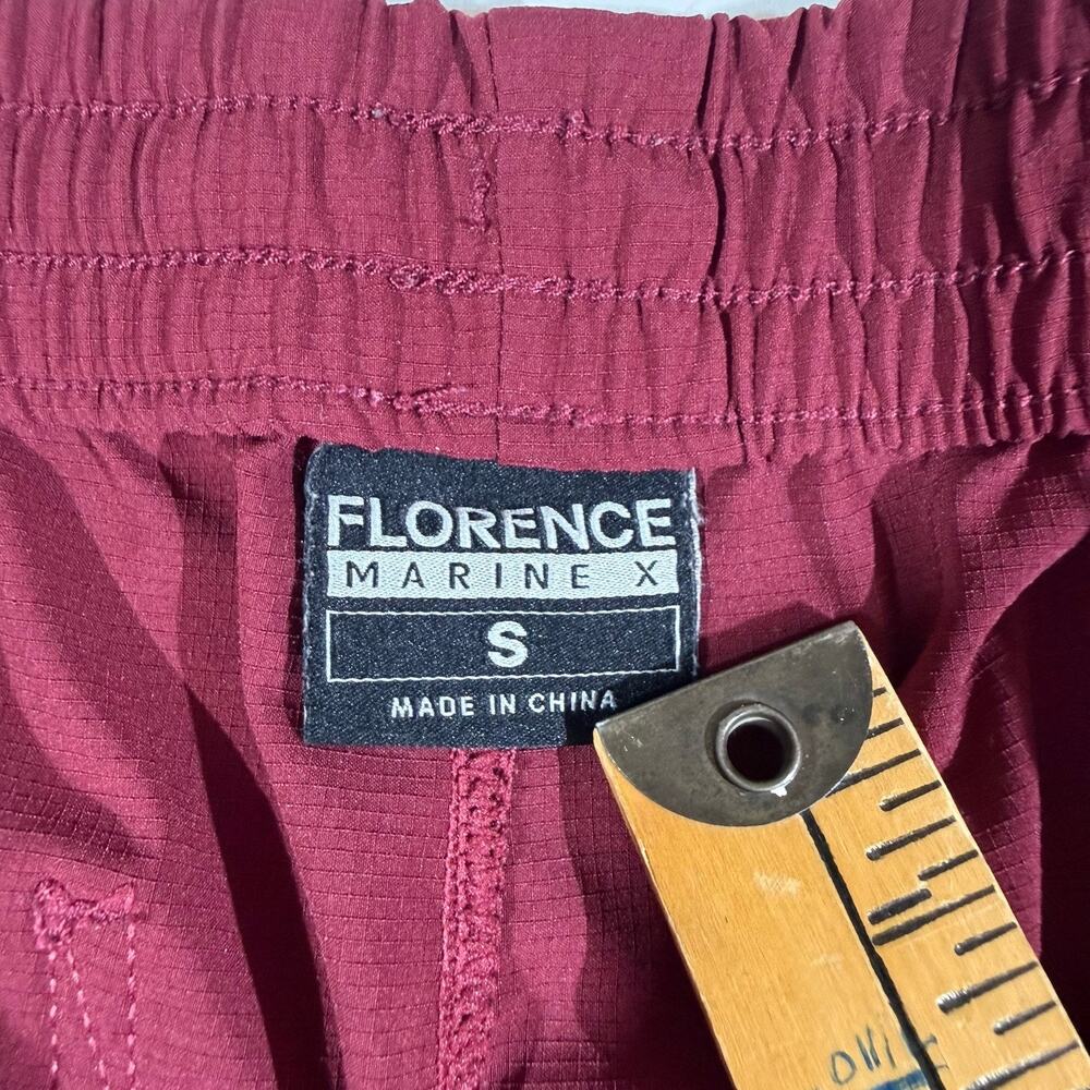 Florence Marine X Board Shorts Men's Size Small Red Beach Surf Swim Stretch EUC - Picture 3 of 8